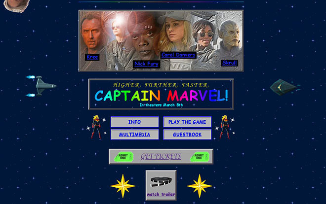 Marvel tung website theo phong cách cổ điển cực chất cho bom tấn 'Captain Marvel' Ảnh 2