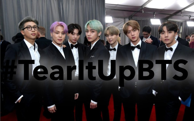 ARMY toàn thế giới đồng loạt để hashtag #TearItUp động viên BTS, lập tức thành từ khóa hot chỉ sau Grammys Ảnh 2