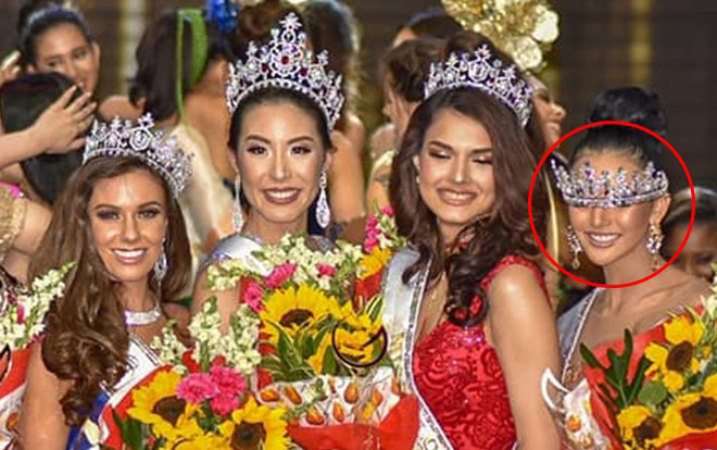 Tân Hoa hậu Toàn cầu kém sắc nhưng cách đội vương miện lạ đời của á hậu mới gây chú ý! Ảnh 2