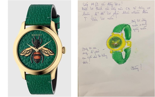 Sắp Valentine, vợ khoe được chồng yêu chiều tặng đồng hồ Gucci giá nghìn đô và cái kết khiến dân mạng cười bò Ảnh 2