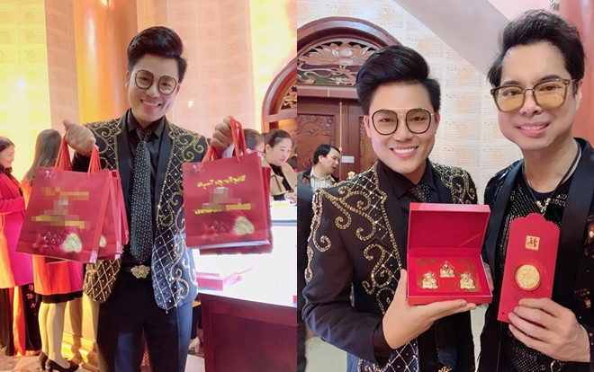 Danh ca Ngọc Sơn dẫn con trai Duy Cường đi mua vàng lúc… 12 giờ đêm mừng ngày vía Thần Tài Ảnh 2