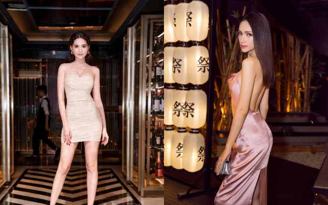 Hương Giang - Ngọc Trinh với body chuẩn không mỡ thừa thách thức mọi kiểu váy khó nhằn Ảnh 2