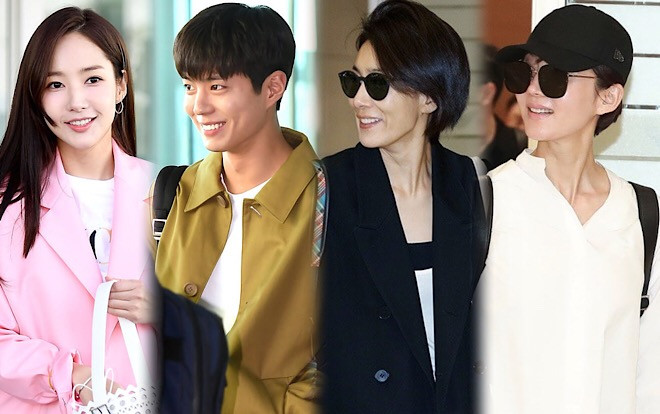 Sân bay Hàn Valentine 2019: Park Min Young tặng kẹo cho fan, Park Bo Gum cùng dàn sao 'SKY Castle' gây sốt Ảnh 2