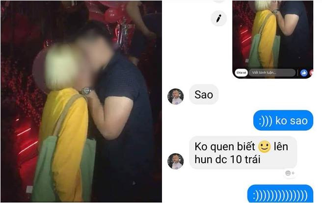 Đúng đêm Valentine, chàng trai đau đớn khi tình cờ phát hiện bạn gái hôn người khác qua livestream fanpage của quán bar Ảnh 2