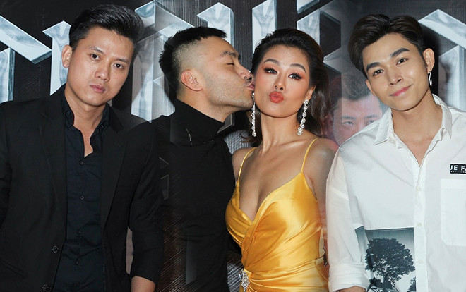 'Thập Tứ cô nương' Nam Thư quyến rũ trên thảm đỏ, hội ngộ 'anh Vi Cá', bất ngờ bị Dustin Nguyễn cưỡng hôn Ảnh 2