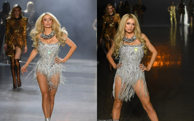 'Gái già' bốc lửa Paris Hilton trở thành tâm điểm khi catwalk tại New York Fashion Week Ảnh 2