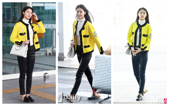 Seolhyun (AOA) nổi bật giữa sân bay với 'nguyên cây' Gucci trên người Ảnh 2