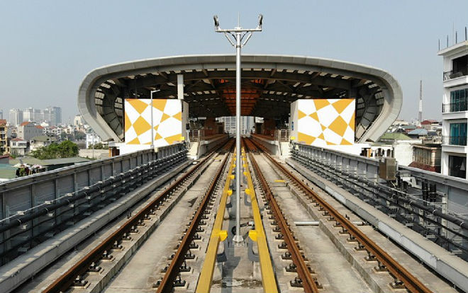 Cận cảnh đường sắt Cát Linh - Hà Đông trước khi đưa vào khai thác thương mại trong tháng 4/2019 Ảnh 2