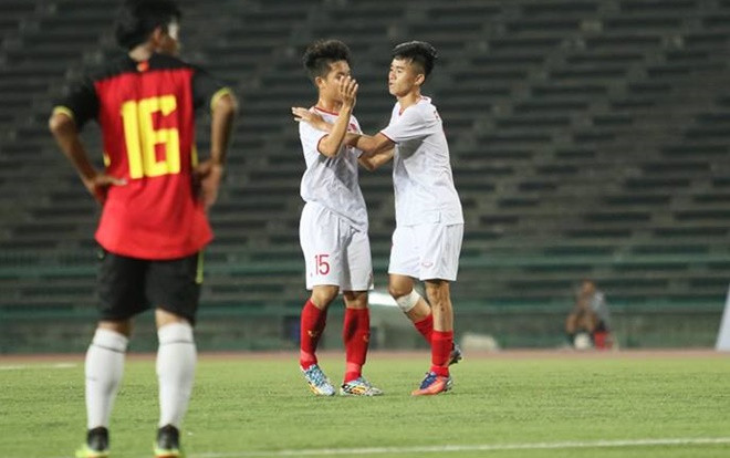 Phan Thanh Hậu lập siêu phẩm, U22 Việt Nam vùi dập Timor Leste Ảnh 2