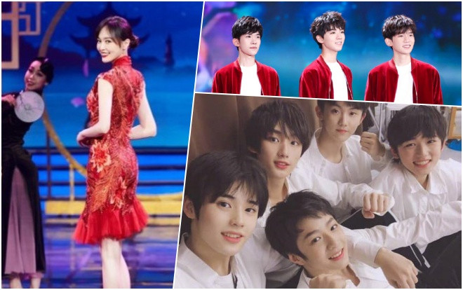 Đêm hội Tết Nguyên Tiêu chiếm sóng Weibo: Khoảnh khắc vàng của Đường Yên, Lộc Hàm làm 'cameo', Typhoon Teens - TFBOYS hợp lực Ảnh 2