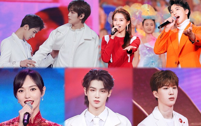 'Tết Nguyên Tiêu đài Bắc Kinh 2019': Đường Yên khoe dáng chuẩn, Chu Chính Đình tận tình sửa áo cho Tất Văn Quân Ảnh 2