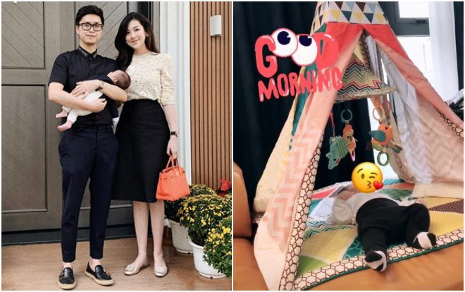 Á hậu Tú Anh 'úp mở' cậu quý tử mới sinh, tuy nhiên cư dân mạng vẫn 'soi' được điều này! Ảnh 2