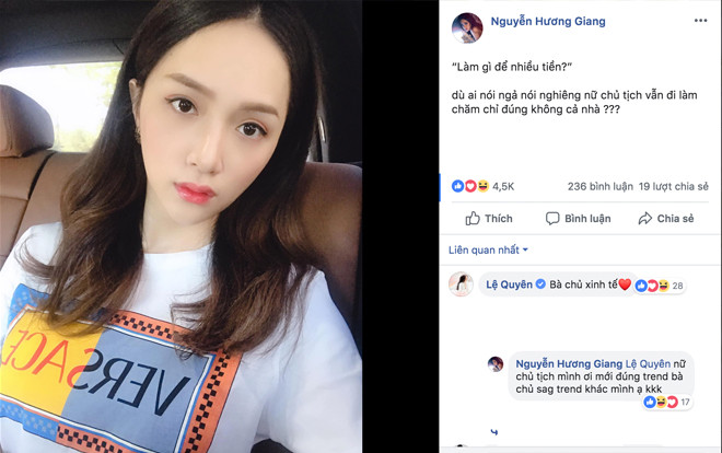 'Bắt trend' cuộc ly hôn 'triệu view', hoa hậu Hương Giang cũng hỏi khó: Làm gì để nhiều tiền? Ảnh 2