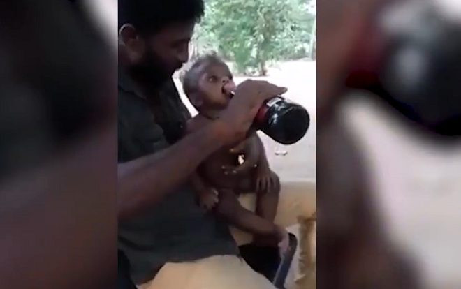 Phẫn nộ cảnh ông bố quay clip 'chuốc bia' cho con trai 1 tuổi để làm trò trên MXH Ảnh 2