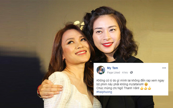 'Thuyền' Mỹ Tâm - Ngô Thanh Vân lại tiếp tục 'chèo' khi nữ chính 'Chị trợ lý của anh' kêu gọi fan ra rạp xem phim 'Hai Phượng' Ảnh 2