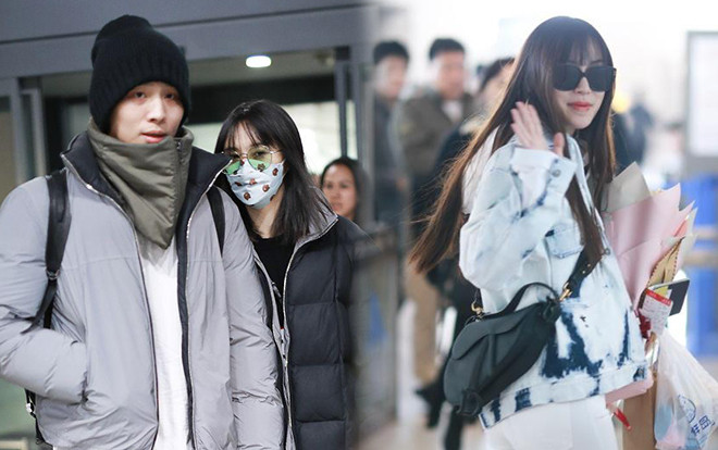 Bạn trai thiếu gia bị nghi mặc lại áo của Trịnh Sảng - Angelababy tươi cười ở sân bay giữa nghi vấn ly hôn với Huỳnh Hiểu Minh Ảnh 2