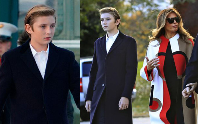 Được xếp vào hàng cực phẩm, 12 tuổi cậu út nhà Tổng thống Trump đã cao đến mét 9 Ảnh 2