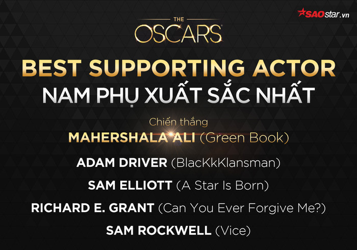 Oscar 2019: Không phải Roma hay Black Panther - A Star Is Born, Green Book mới là Phim hay nhất