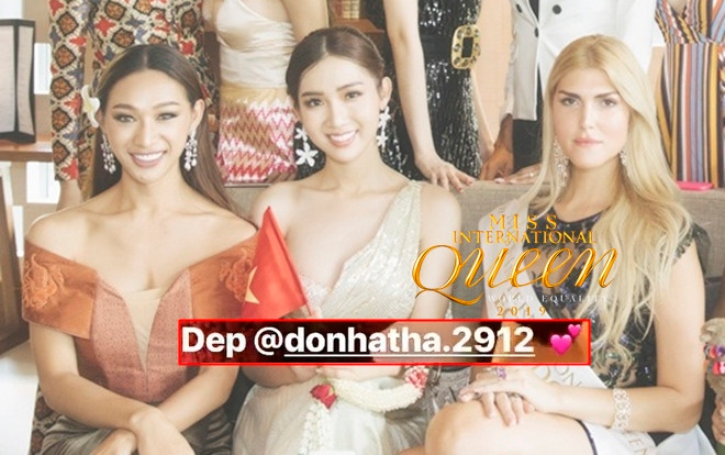 Nhật Hà khiến đối thủ phải 'xổ' tiếng Việt siêu đáng yêu ngợi khen nhan sắc tại Miss Int' Queen Ảnh 2