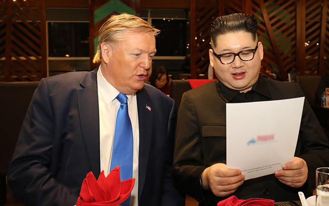 Donald Trump và Kim Jong-un giả thưởng thức phở, nem và khen cafe Việt ngon nhất thế giới Ảnh 2