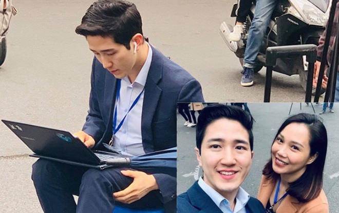 Nam phóng viên Hàn Quốc cực điển trai trong bộ vest bảnh bao khiến hội chị em ‘loạn nhịp tim’ Ảnh 2