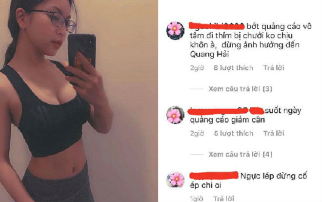Khổ như Nhật Lê, đăng ảnh khoe eo thon cũng bị antifan mắng ‘dựa hơi Quang Hải suốt ngày quảng cáo' Ảnh 2