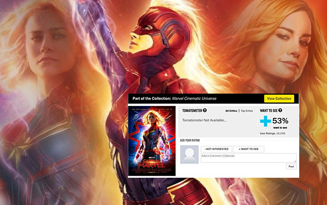 ‘Captain Marvel’ bị ném đá trước khi ra mắt, Rotten Tomatoes đóng cửa chức năng phê bình sớm vì sợ thủy quân Ảnh 2