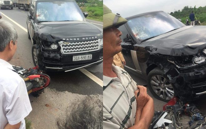 Va chạm với xe sang Range Rover, cặp vợ chồng đi xe máy thương vong Ảnh 2
