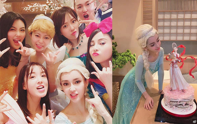 Angelababy hóa Elsa, tổ chức tiệc sinh nhật theo concept 'những nàng công chúa Disney' - Dân mạng gọi tên Huỳnh Hiểu Minh Ảnh 2
