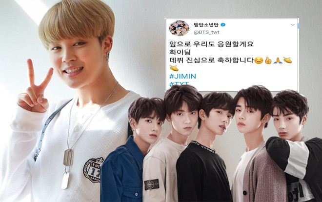 BTS chúc mừng MV debut của TXT: 'Tương lai về sau sẽ luôn ủng hộ, mấy đứa cố lên!' Ảnh 2