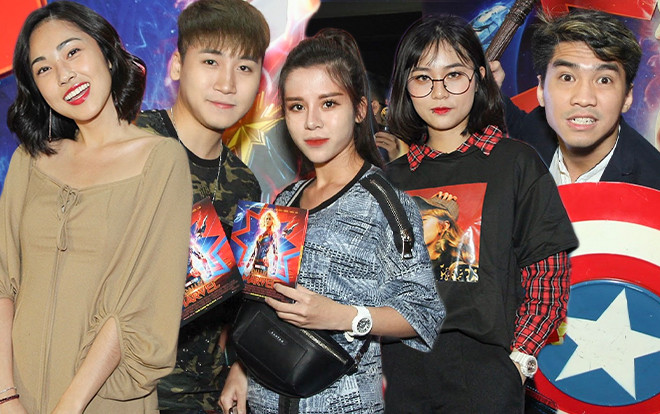 Misthy, Pew Pew, Misoa cùng vợ chồng Huy Cung lập hội đi xem phim 'Captain Marvel' Ảnh 2