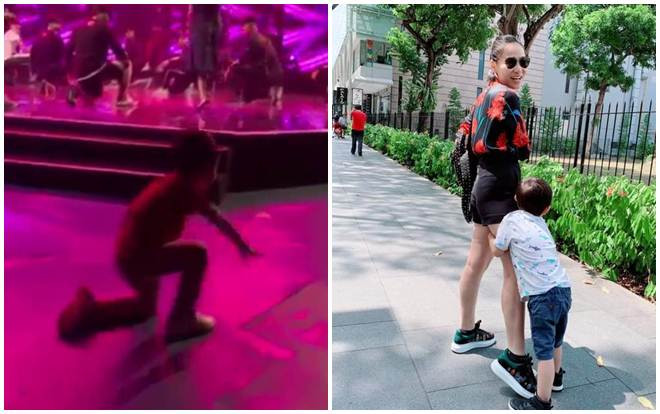 Con trai Thu Minh bộc lộ tài năng nghệ thuật khi 'khoe' vũ đạo cực đáng yêu, nhún nhảy trước sân khấu Ảnh 2