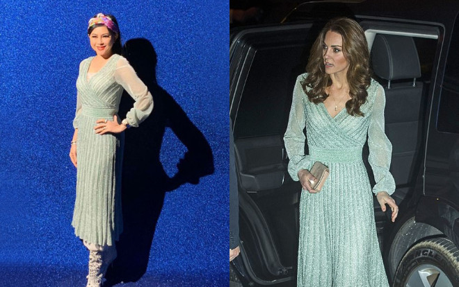 Thật bất ngờ khi mẹ chồng Tăng Thanh Hà 'đụng váy' với công nương Kate Middleton Ảnh 2