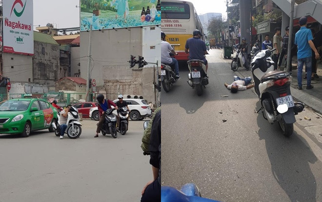 Nam thanh niên nghi say rượu dừng xe rồi ngủ ngay trên đường khiến nhiều người kinh ngạc Ảnh 2