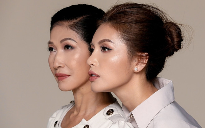 Minh Tú dịu dàng, e ấp trong bộ ảnh mẫu tử ý nghĩa ngày 8/3: 'Con dù lớn vẫn là con của mẹ' Ảnh 2