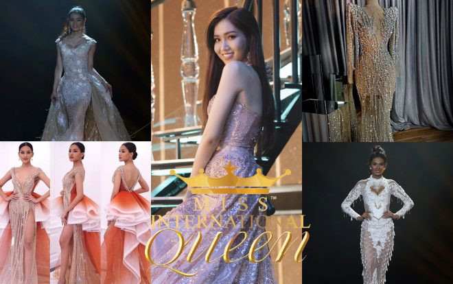 Đối thủ Đỗ Nhật Hà tung hình ảnh đầm dạ hội hoàng tráng tráng quyết 'chặt chém' tại Chung kết Miss International Queen 2019 Ảnh 2
