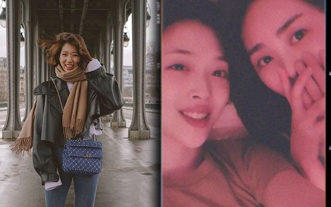 Park Shin Hye tươi như hoa tại Paris, Sulli thay bạn như thay áo: 'Đêm đầu tiên với Mina (AOA)' Ảnh 2