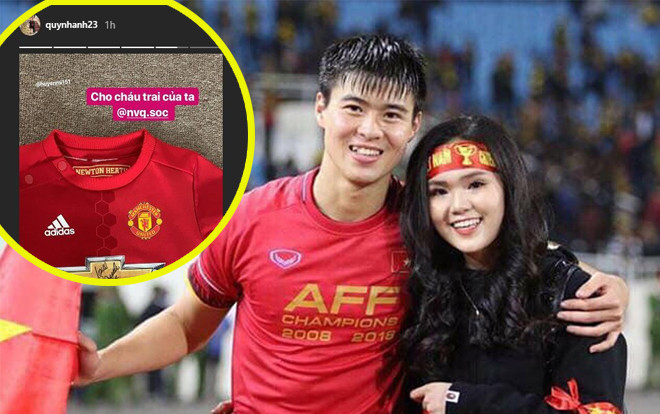 Bạn gái Duy Mạnh tặng quà 'độc' của David Beckham cho con Văn Quyết Ảnh 2