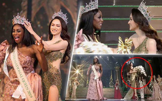 Khoảnh khắc Hương Giang 'cầm luôn' cúp của tân hoa hậu MIQ: Fan đùa 'chị trả cho Nhật Hà' Ảnh 2