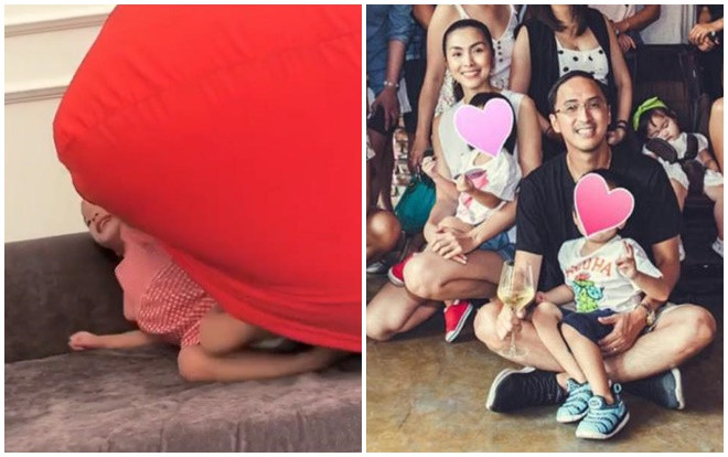 Con gái Tăng Thanh Hà lộ diện một phần khuôn mặt, nói tiếng Anh đáng yêu Ảnh 2