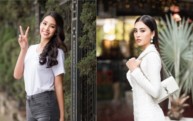 Dù đầm váy đắt đỏ hay áo phông bình dân, đã là hoa hậu thì Tiểu Vy cứ đẹp bất chấp! Ảnh 2