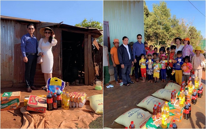 Mặc ồn ào ly hôn với 'vua cafe', bà Lê Hoàng Diệp Thảo tươi cười rạng rỡ khi đi từ thiện ở vùng cao Ảnh 2