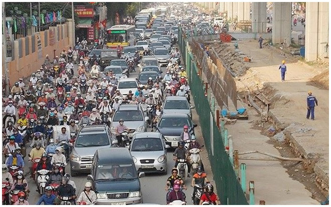 Hà Nội thí điểm cấm xe máy trên đường Nguyễn Trãi, Lê Văn Lương Ảnh 2