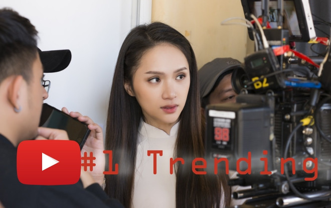Sau ít giờ, MV #EDTACNA - Hương Giang thẳng tiến #1 trending Youtube Ảnh 2