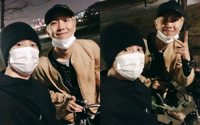 Không vướng bận thị phi, các chàng BTS thong dong đạp xe dạo phố trước thềm comeback Ảnh 2