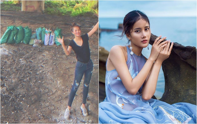 Người mẫu Hương Ly tham gia 'thử thách dọn rác' được dân mạng khen ngợi, hoa hậu H’hen Niê cũng tự hào dành tặng câu nói này Ảnh 2