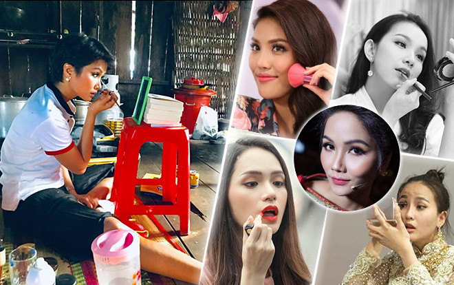 Khi hoa hậu Việt tự trang điểm: H'Hen Niê tuềnh toàng nhất nhưng chất lượng 'hàng xịn'! Ảnh 2