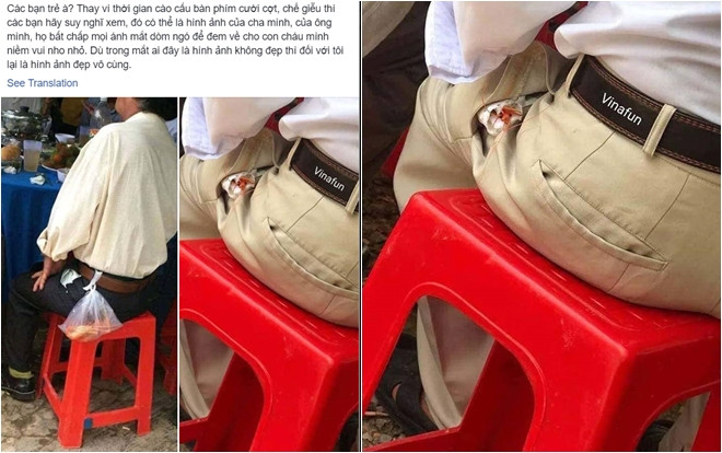 Bức ảnh chụp con tôm bọc giấy ăn nhét trong túi của người đàn ông đi ăn cỗ lấy phần bất ngờ được chia sẻ lại khiến nhiều người cay mắt Ảnh 2