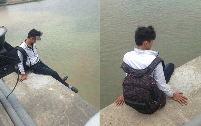 Cảnh sát thuyết phục nam thanh niên bỏ ý định ra cầu Cần Thơ tự tử vì bị ngăn cản chuyện yêu đương Ảnh 2