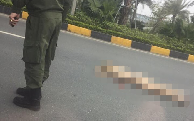 Cô gái ngoại quốc rơi từ trên cầu vượt gần sân bay Nội Bài xuống đất nguy kịch Ảnh 2